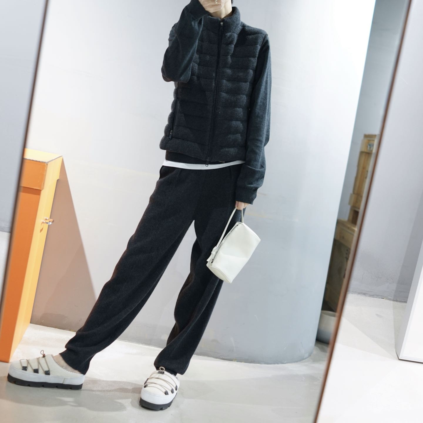 羊绒面料立领鹅绒马甲