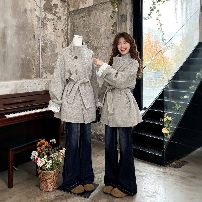 法式显瘦赫本风洋气毛呢外套女2026年新款秋冬收腰显瘦高级感大衣,女装/女士精品,毛呢外套,淘宝优惠券,粉丝福利购,淘宝优惠卷