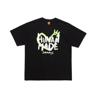 MADE T恤男24SS GRAPHIC爱心字母休闲印花短袖 HUMAN 日本代购