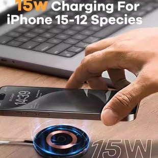 不含线 无线充电器 新品 手机支持有无线充机型 适用苹果 15W适配新款 磁吸式