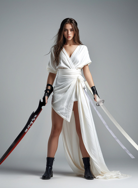 英雄联盟LOL永恩cos双刀白莲亚扎卡纳之剑灵魂莲华封魔剑魂长刀木