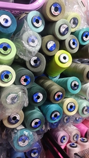 高士缝纫线402各种绿深浅绿军绿墨绿翠绿荧光绿韧性强度好28 包邮