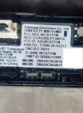 三星QA75Q70AAJXXZ按键接收器wi-fi/BT收发器WCA731M BN59-01362A