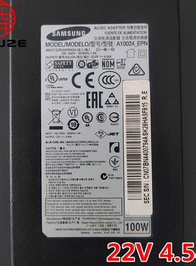 原装电源适配器22V 4.54A 适用于三星显示器C27HG70QQ C27HG70QQC