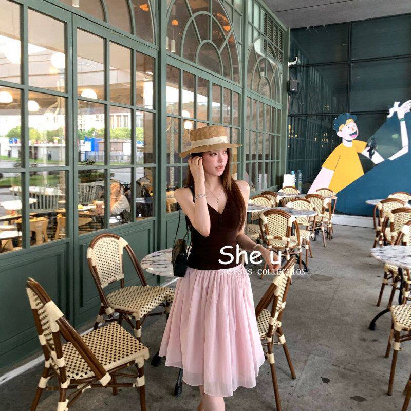 SHE十三行纯欲风显瘦半身裙女