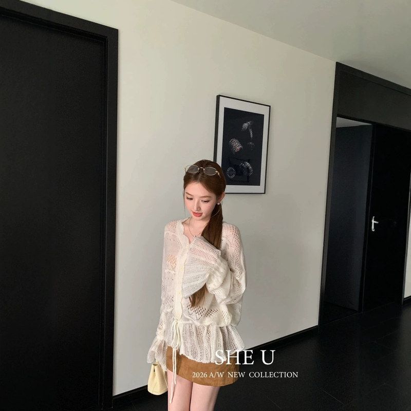 SHE十三行韩系休闲风纯色针织女