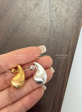 106新款拉丝面法式简约耳饰