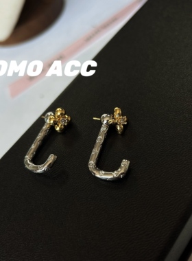 167超大牌前后戴老花感气场超强满印耳饰