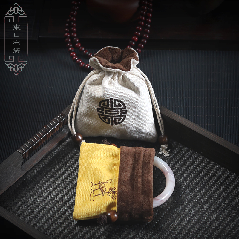 束口布袋子文玩首饰盘珠盘珠