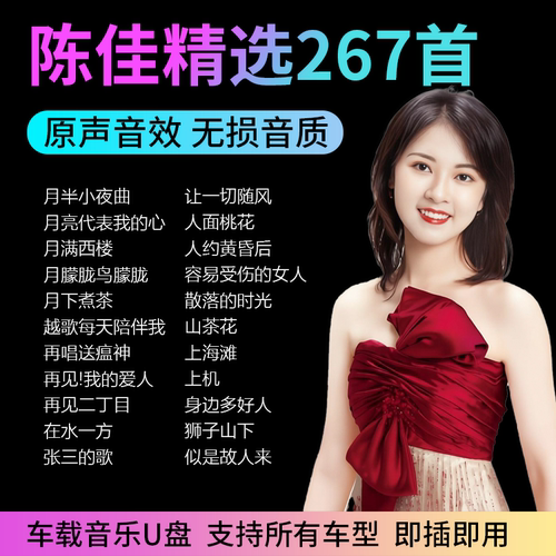 陈佳经典歌曲U盘月下煮茶