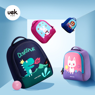 uek小书包幼儿园男宝宝女孩韩版卡通恐龙书包轻便1-3-5岁儿童背包