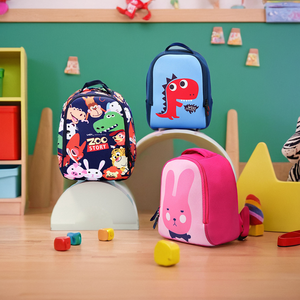 uek儿童书包幼儿园小朋友女童宝宝小书包1-3-5岁男童双肩旅行背包