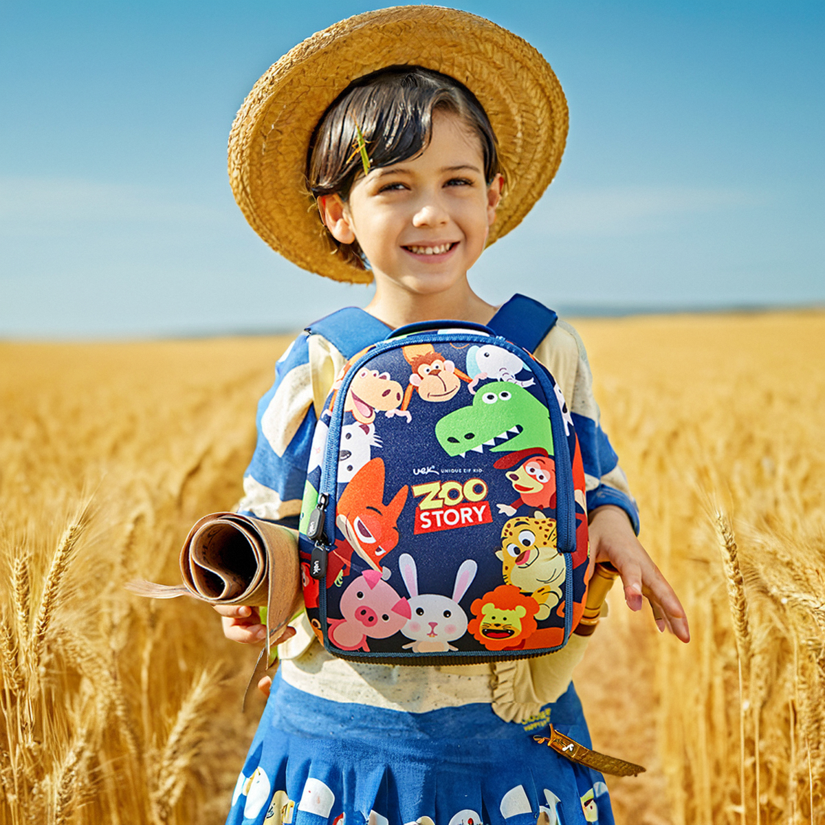 uek幼儿园书包儿童可爱小宝宝婴儿迷你1-3-6岁双肩旅行背包轻便潮