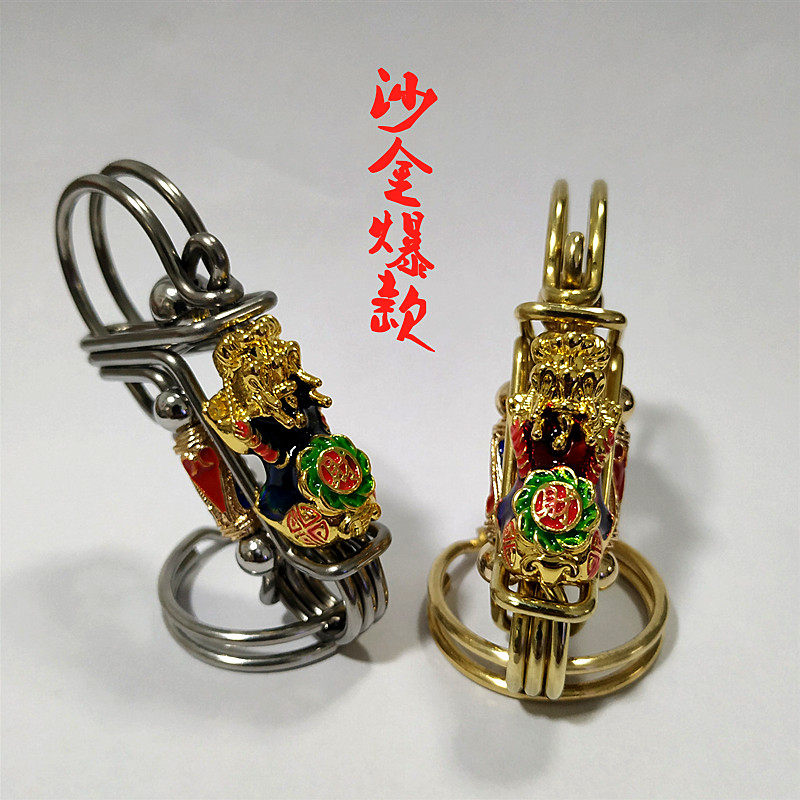 沙金变色貔貅精美制作黄铜汽车等