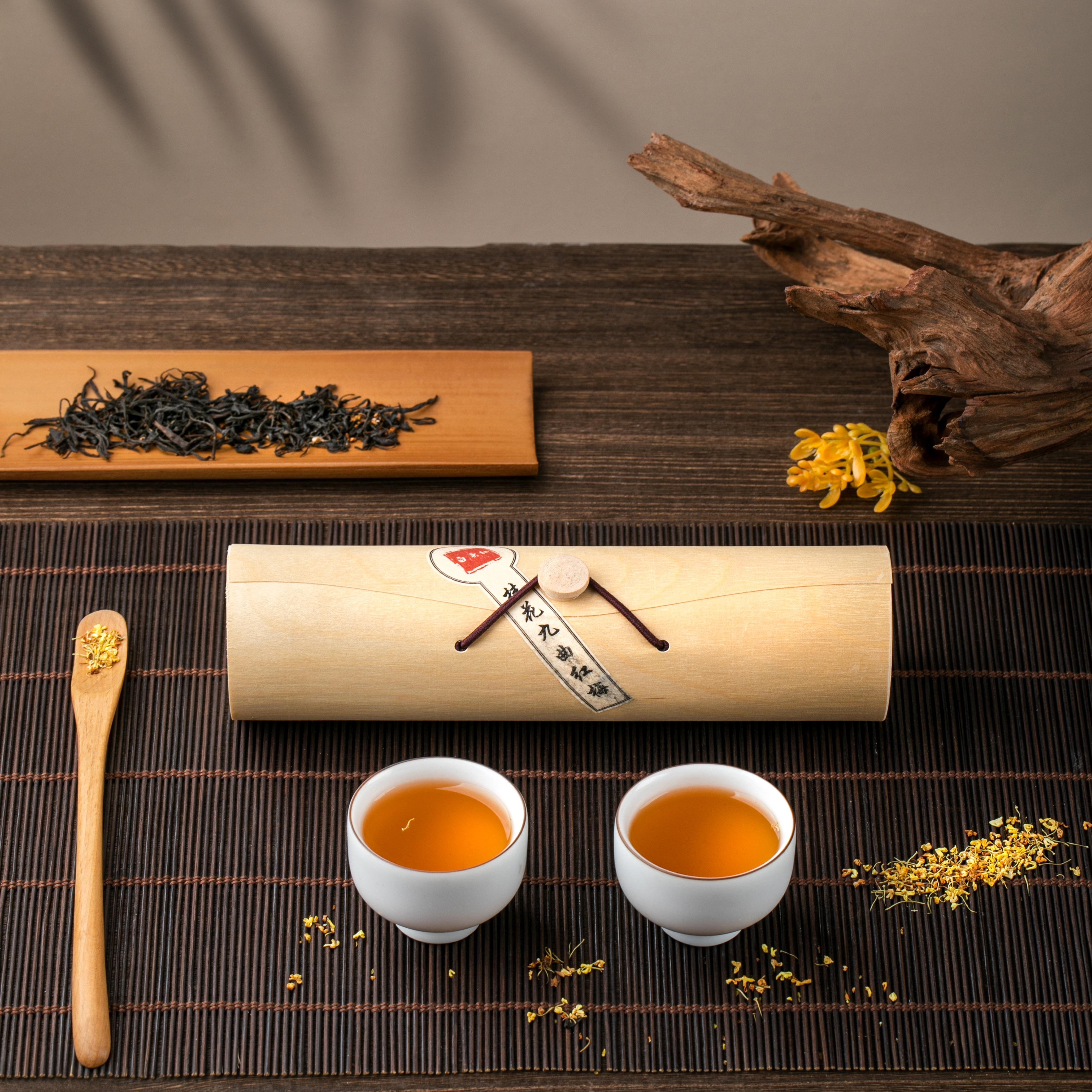 桂花红茶九曲红梅柔和甜润暖胃