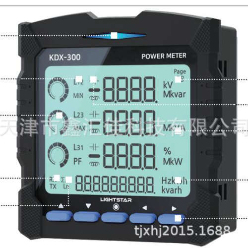 LIGHTSTAR  KDU-300  数字功率表   电能质量计  三相交流电压表