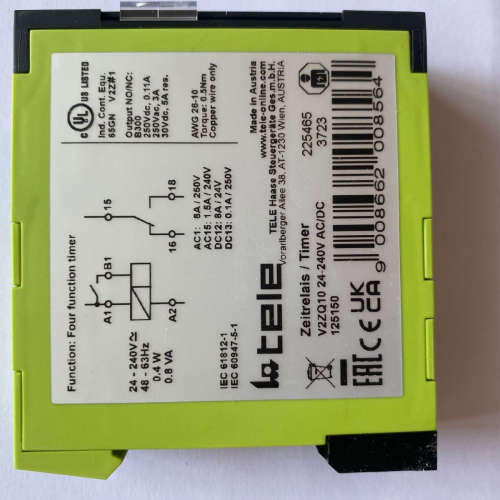 供应奥地利 TELE 继电器 模块TELE125150   V2ZQ10 24-240V AC/DC
