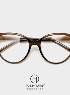 W72348新款轻TR90近视眼镜框潮女猫形平光镜架欧美网红素颜街拍