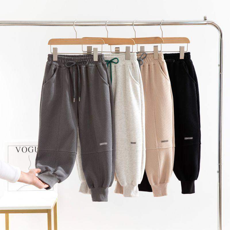 儿童裤子2026新款宽松男女童卫裤韩版洋气中大童运动裤休闲束脚裤,童装/婴儿装/亲子装,运动裤卫裤,淘宝优惠券,粉丝福利购,淘宝优惠卷