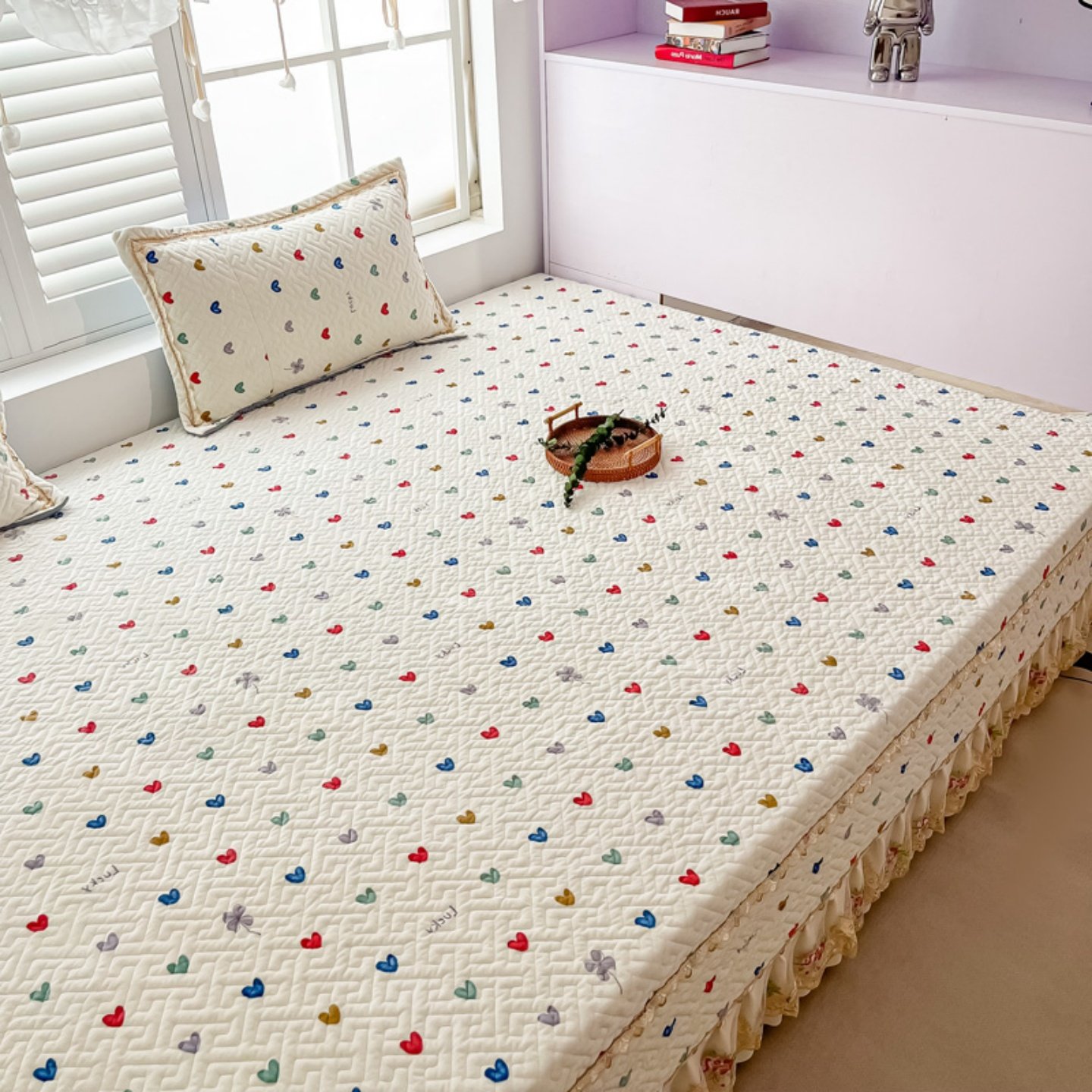 冬季牛奶绒榻榻米床盖2026新款宝宝加绒绗缝加厚款床单防滑大炕盖,床上用品,床盖,淘宝优惠券,粉丝福利购,淘宝优惠卷