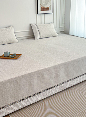 新款定制雪尼尔榻榻米床单防滑高端床盖土炕盖四季通用3米4大炕罩