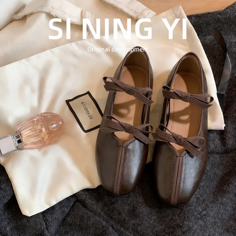 羊皮版黑色单鞋2026新款春秋季真皮玛丽珍小皮鞋羊皮平底秋女鞋子,女鞋,玛丽珍鞋,淘宝优惠券,粉丝福利购,淘宝优惠卷