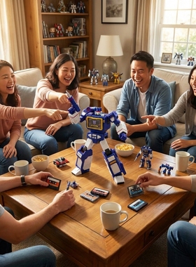 布鲁可布鲁克变形金刚积木人传奇版擎天柱soundwave声波模型礼物