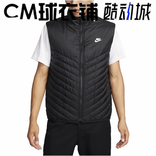 耐克男子运动棉马夹背心