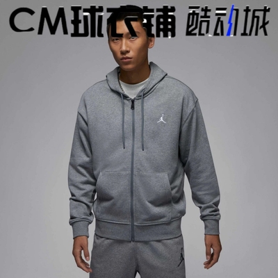 JORDAN运动休闲针织拉链连帽夹克