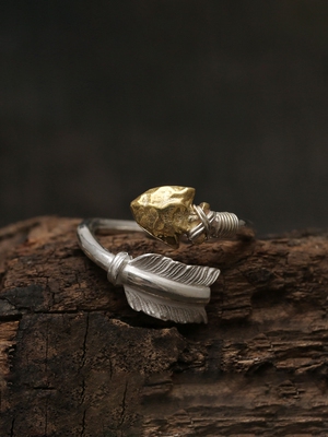 925纯银情侣戒指FA箭头戒