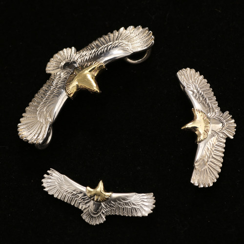 三沐饰家菊地健kenkikuchi 纯银迷你鹰 老鹰项链吊坠男女银饰配件