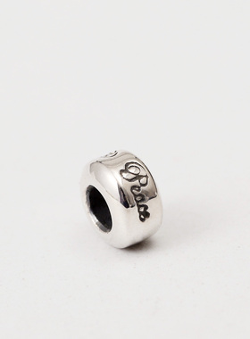 手工Bill Wall Leather实心银珠子s925纯银BWL项链隔珠配件散珠