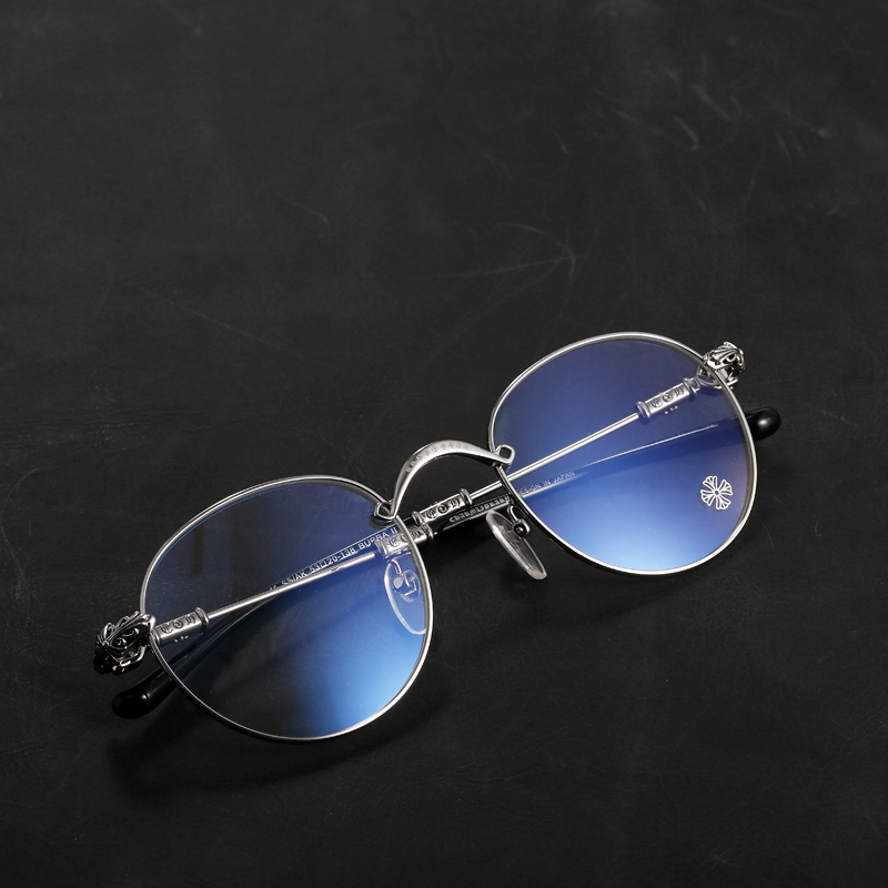 朋克可配近视镜眼镜框架复古圆框大脸防蓝光纯钛平光男女潮流