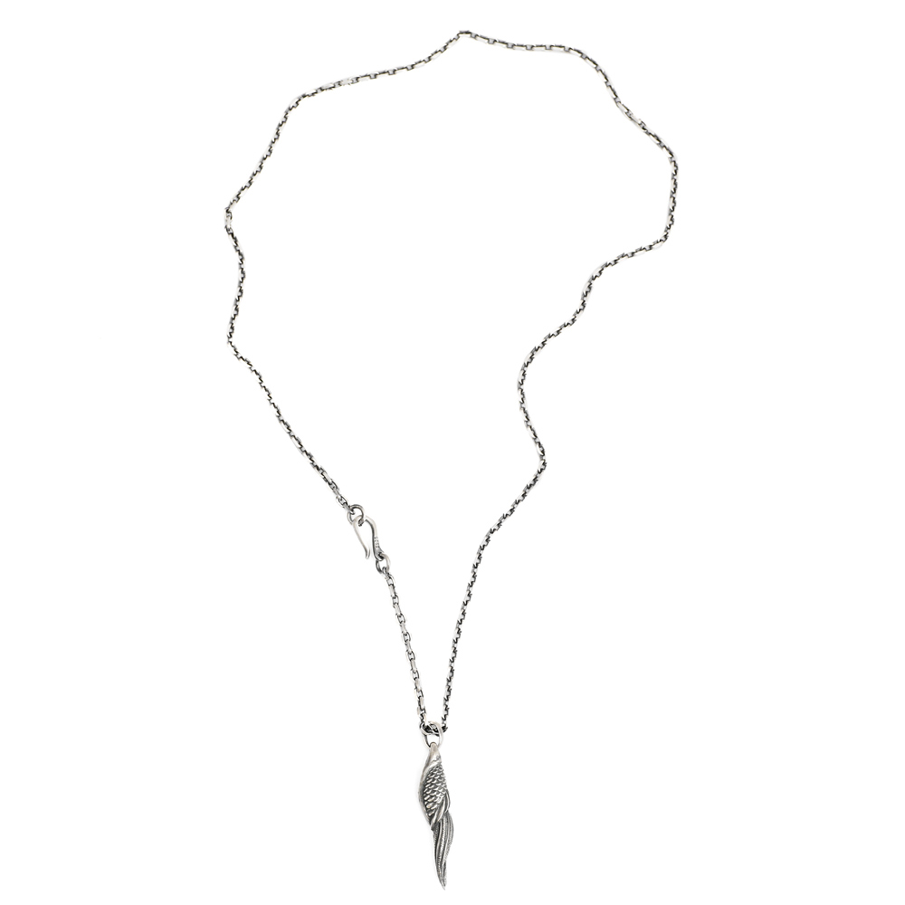 三沐925纯银手工凤凰羽项链