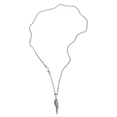 FLOW衫 山 凤凰之羽吊坠925纯银复古男女宽款 三沐DUAL 个性 银项链