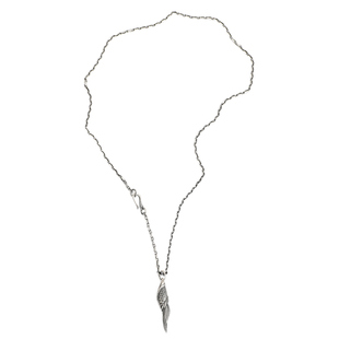 个性 三沐DUAL 凤凰之羽吊坠925纯银复古男女宽款 山 银项链 FLOW衫