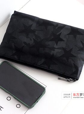 休闲手包五星迷彩尼龙布手拿包