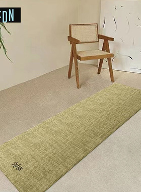 SIGEDN亚麻瑜伽垫5mm女生用防滑地垫家用防震隔音环保健身舞蹈垫