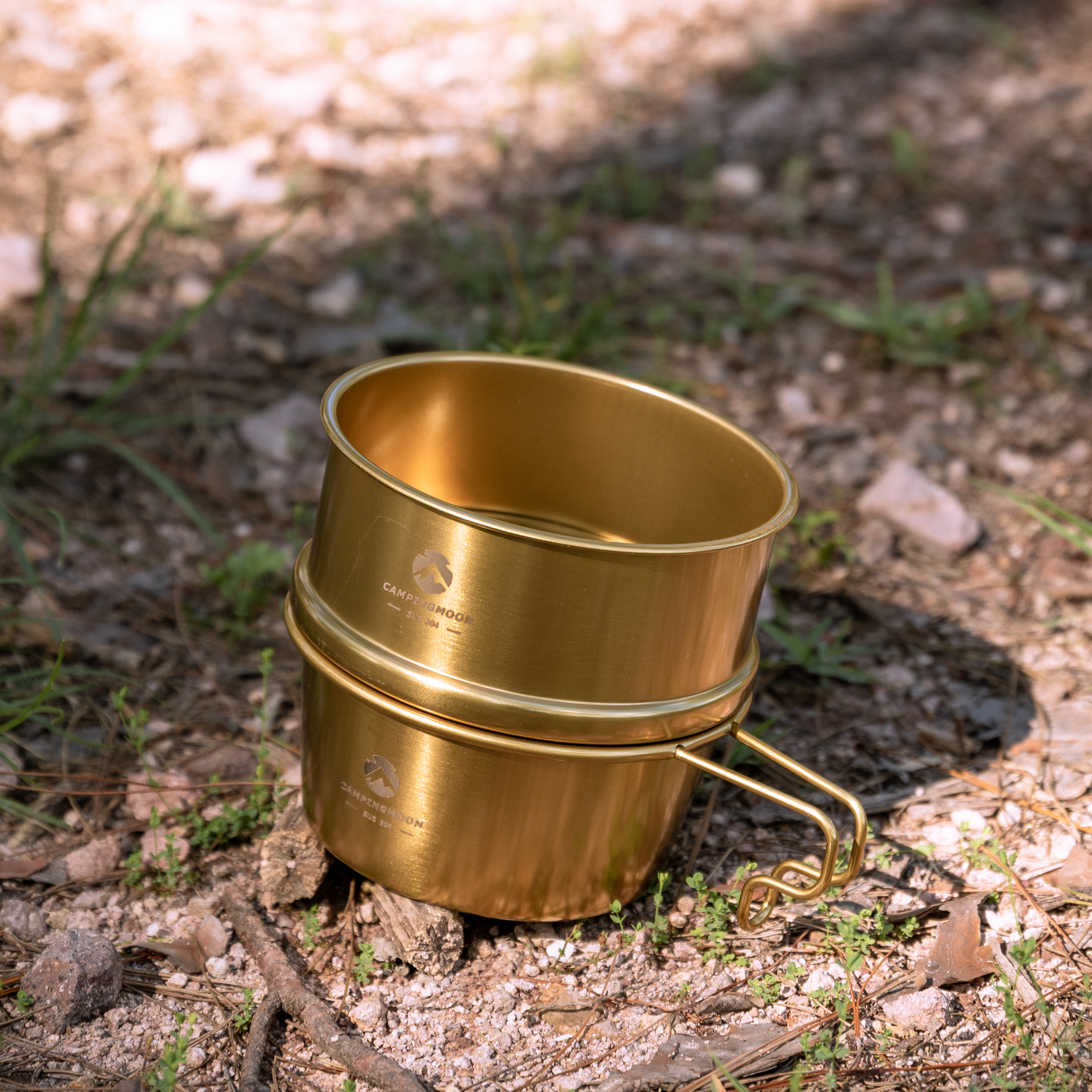 柯曼户外露营装备金色限定雪拉碗