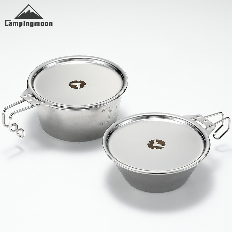 柯曼户外304餐具大号雪拉杯套装