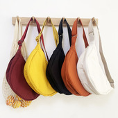 百搭挎包单肩斜挎包包饺子包2025新款 日单U 轻便可调节男女