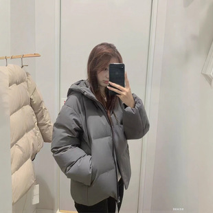 洋气冬季新款面包服保暖防风连帽羽绒棉女士冬季女装棉袄夹克外套