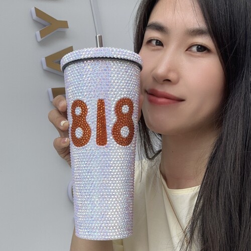 818杯子手工DIY贴钻水杯粘钻