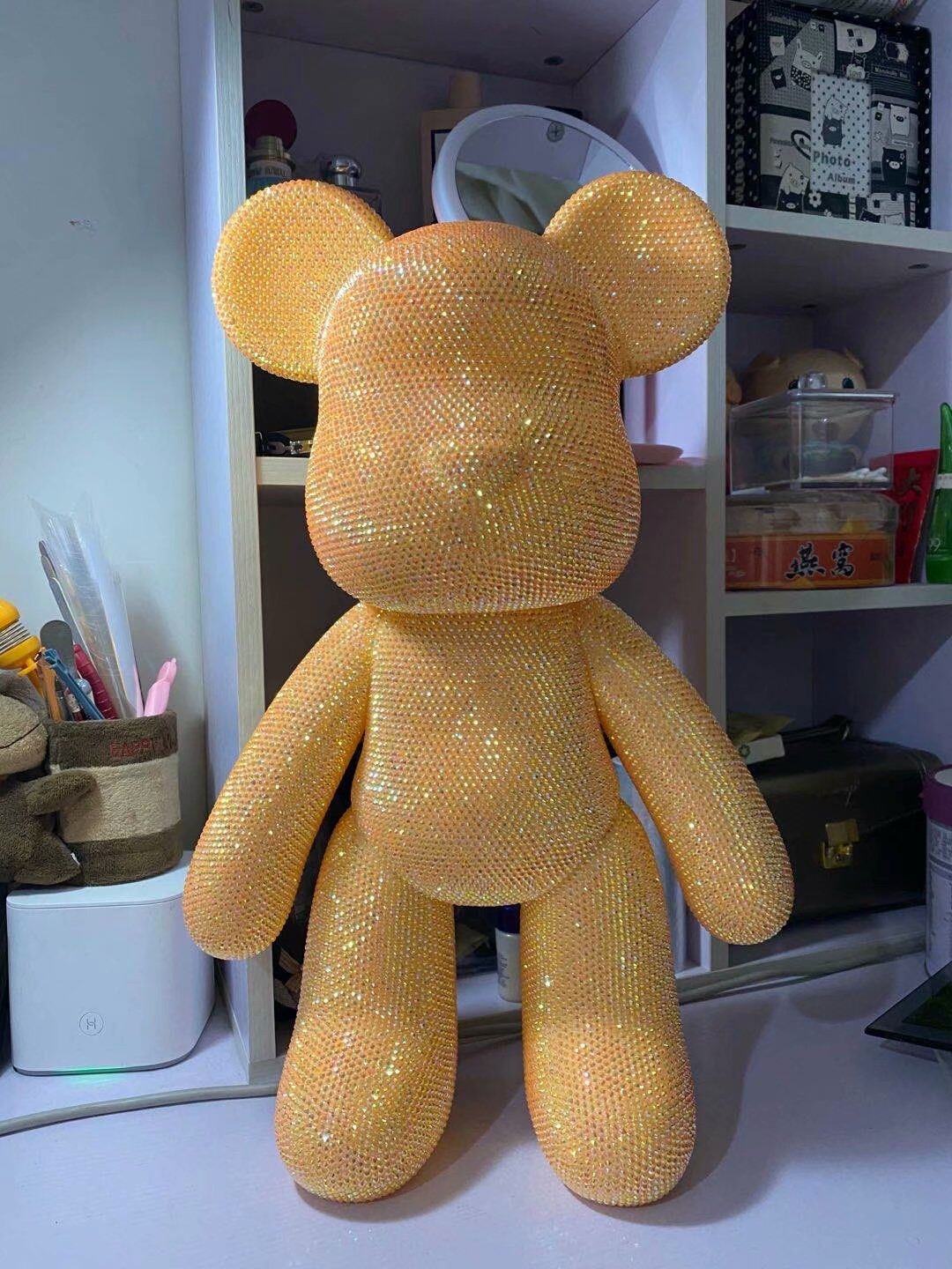 手工创意网红卡通暴力熊diy贴钻熊公仔摆件女礼品手工粘钻镶钻熊