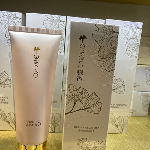 雅丽洁银杏金纯光透洁颜霜120g洗面奶洁面膏清洁控油洁面乳