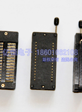 进口3M镀金 IC测试座 锁紧座 活动座 转换座 烧写座 DIP28