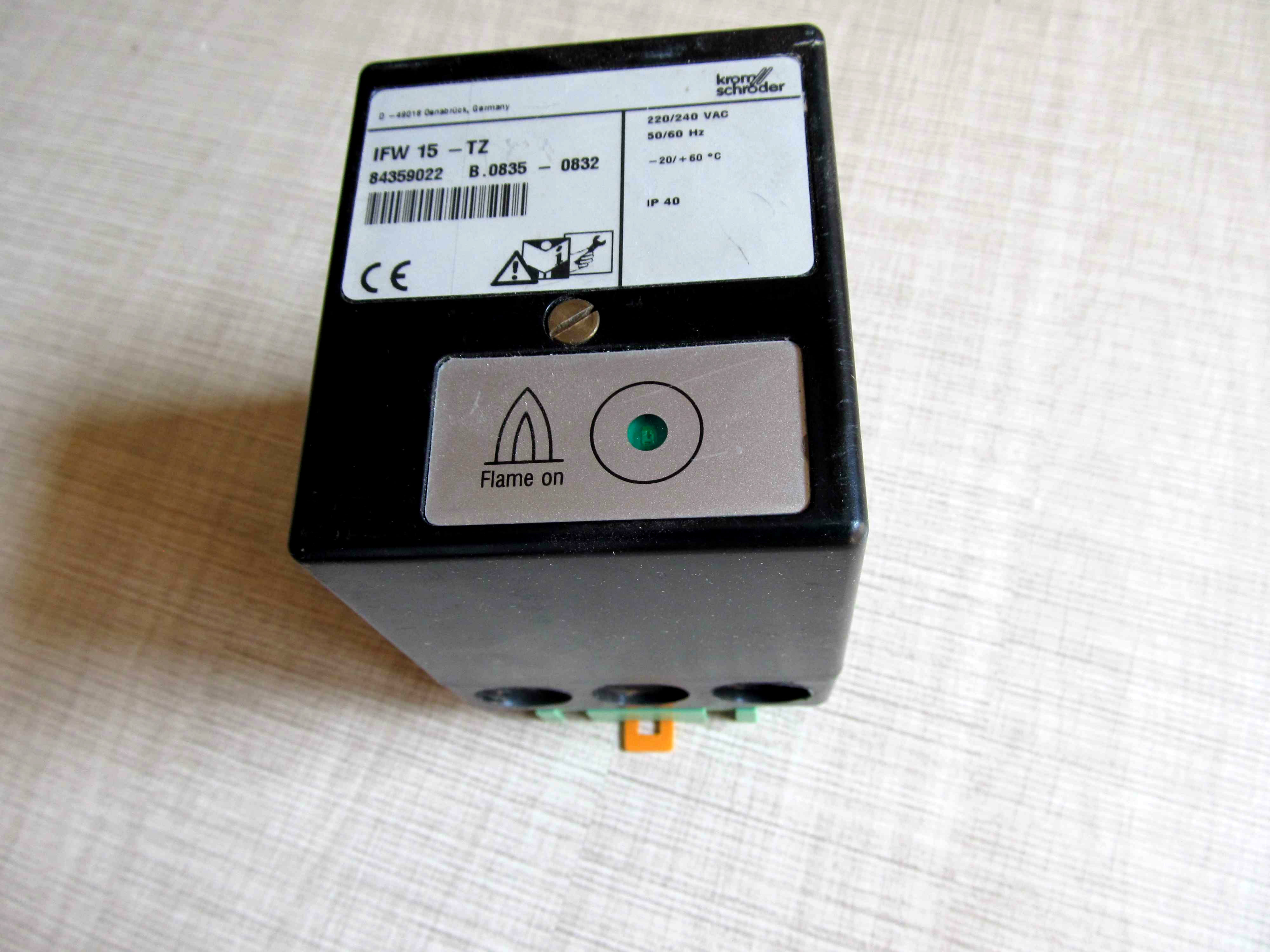 ifw15-tz 正品krom//schroder霍科德 火焰监测器 控制器 84359022