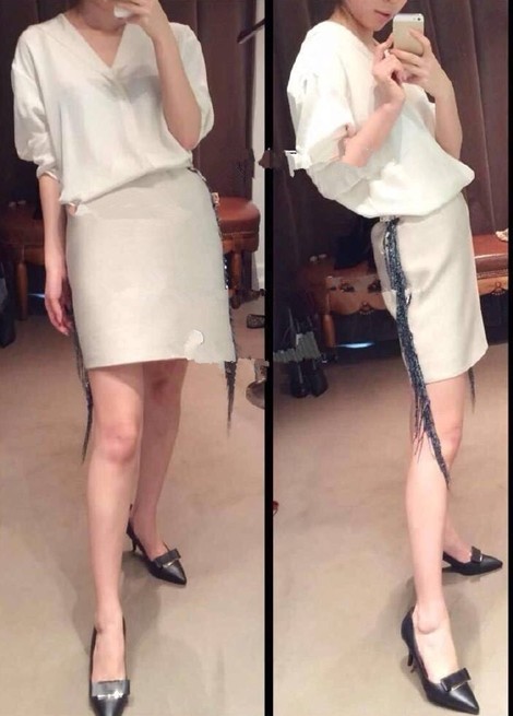 Lavin流苏半身短裙