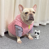 法斗衣服秋冬季 卫衣连帽宠物狗狗加绒背心胖狗巴哥斗牛犬加厚马甲