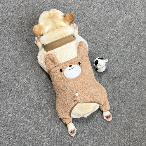 法斗巴哥犬四脚衣防掉毛狗狗衣服